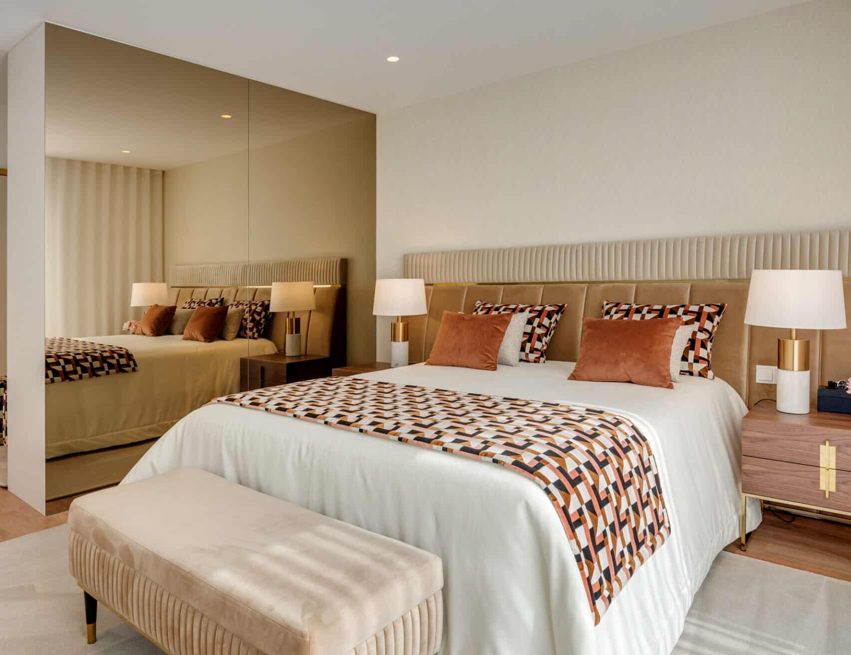 projeto quarto com cama king size